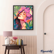 Afbeelding in Gallery-weergave laden, Schilderen op Nummer - Mooi bloemenmeisje