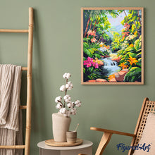 Afbeelding in Gallery-weergave laden, Schilderen op Nummer - Tropische waterval