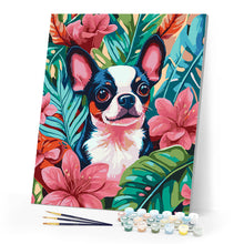 Afbeelding in Gallery-weergave laden, Schilderen op Nummer - Tropische puppy