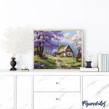 Afbeelding in Gallery-weergave laden, Schilderen op Nummer - Huisje aan de Jacarandalaan