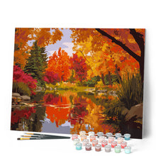 Afbeelding in Gallery-weergave laden, Schilderen op Nummer - Gouden Herfstbomen