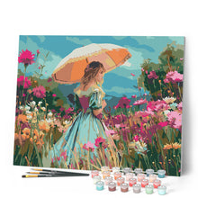Afbeelding in Gallery-weergave laden, Schilderen op Nummer - Dame van de Wilde Bloemen