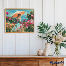 Afbeelding in Gallery-weergave laden, Schilderen op Nummer - Dame van de Wilde Bloemen