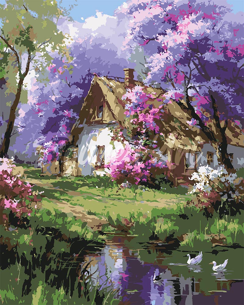 Schilderen op Nummer - Jacarandahuisje