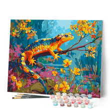 Afbeelding in Gallery-weergave laden, Schilderen op Nummer - Gouden Salamander
