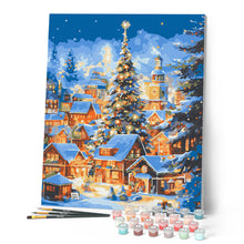 Afbeelding in Gallery-weergave laden, Schilderen op Nummer - Sprankelend Kerstdorp
