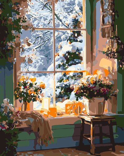 Schilderen op Nummer - Romantische Winter