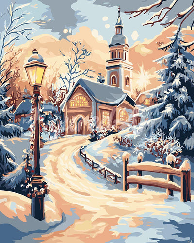 Schilderen op Nummer - Pad naar de Kapel