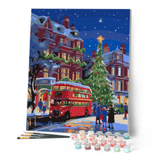 Afbeelding in Gallery-weergave laden, Schilderen op Nummer - Kerststraat in Londen