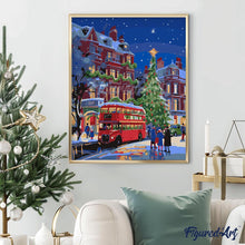 Afbeelding in Gallery-weergave laden, Schilderen op Nummer - Kerststraat in Londen