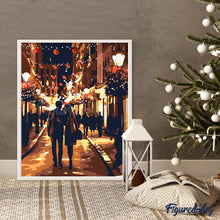 Afbeelding in Gallery-weergave laden, Schilderen op Nummer - Romantische Kerstnacht