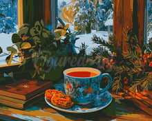 Afbeelding in Gallery-weergave laden, Schilderen op Nummer - Wintermiddagthee