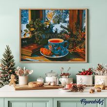 Afbeelding in Gallery-weergave laden, Schilderen op Nummer - Wintermiddagthee