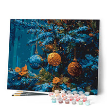 Afbeelding in Gallery-weergave laden, Schilderen op Nummer - Blauwe Spar en Ballen