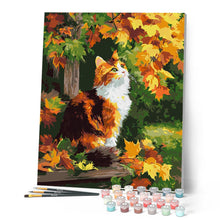 Afbeelding in Gallery-weergave laden, Schilderen op Nummer - Lapjeskat in de herfst