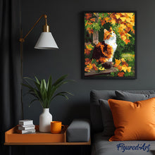 Afbeelding in Gallery-weergave laden, Schilderen op Nummer - Lapjeskat in de herfst