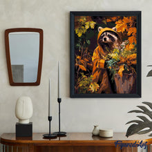 Afbeelding in Gallery-weergave laden, Schilderen op Nummer - Wasbeer in regenjas