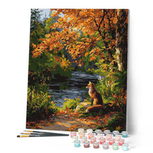 Afbeelding in Gallery-weergave laden, Schilderen op Nummer - Rode vos bij de rivier