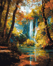 Afbeelding in Gallery-weergave laden, Schilderen op Nummer - Herfstwaterval