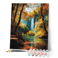 Afbeelding in Gallery-weergave laden, Schilderen op Nummer - Herfstwaterval