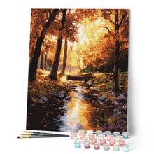 Afbeelding in Gallery-weergave laden, Schilderen op Nummer - Gouden herfststroom