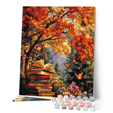 Afbeelding in Gallery-weergave laden, Schilderen op Nummer - Lezen met vlinders