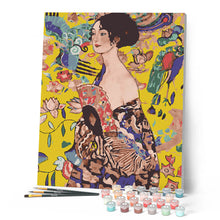 Afbeelding in Gallery-weergave laden, Schilderen op Nummer - Dame met waaier - Klimt