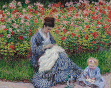 Afbeelding in Gallery-weergave laden, Schilderen op Nummer - Camille Monet en een kind in de tuin van de kunstenaar in Argenteuil - Monet
