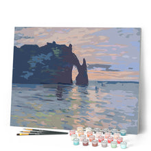 Afbeelding in Gallery-weergave laden, Schilderen op Nummer - Klif bij Étretat, zonsondergang - Monet