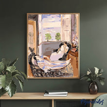 Afbeelding in Gallery-weergave laden, Schilderen op Nummer - Interieur met twee figuren, open raam - Matisse