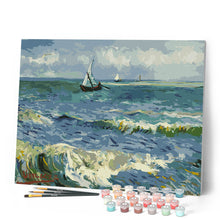 Afbeelding in Gallery-weergave laden, Schilderen op Nummer - Zeegezicht bij Les Saintes-Maries-de-la-Mer - Van Gogh