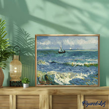Afbeelding in Gallery-weergave laden, Schilderen op Nummer - Zeegezicht bij Les Saintes-Maries-de-la-Mer - Van Gogh