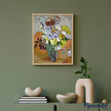 Afbeelding in Gallery-weergave laden, Schilderen op Nummer - Stilleven: vaas met rozen en anemonen - Van Gogh