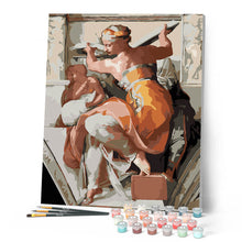Afbeelding in Gallery-weergave laden, Schilderen op Nummer - De Libische Sibille - Michelangelo
