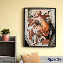 Afbeelding in Gallery-weergave laden, Schilderen op Nummer - De Libische Sibille - Michelangelo