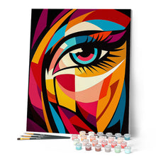 Afbeelding in Gallery-weergave laden, Schilderen op Nummer - Gedurfd Abstract Oog
