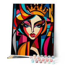 Afbeelding in Gallery-weergave laden, Schilderen op Nummer - Gedurfd Abstract Koningin