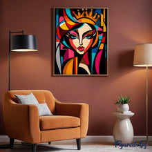 Afbeelding in Gallery-weergave laden, Schilderen op Nummer - Gedurfd Abstract Koningin