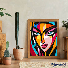 Afbeelding in Gallery-weergave laden, Schilderen op Nummer - Gedurfd Abstract Gezicht