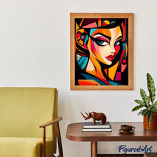 Afbeelding in Gallery-weergave laden, Schilderen op Nummer - Gedurfd Abstract Glamour Gezicht