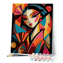Afbeelding in Gallery-weergave laden, Schilderen op Nummer - Gedurfd Abstract Geisha