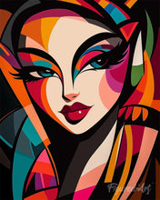 Afbeelding in Gallery-weergave laden, Schilderen op Nummer - Gedurfd Abstract Dame