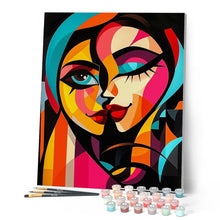 Afbeelding in Gallery-weergave laden, Schilderen op Nummer - Gedurfd Abstract Twee Dames
