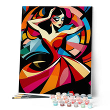 Afbeelding in Gallery-weergave laden, Schilderen op Nummer - Gedurfd Abstract Danseres