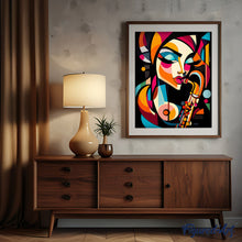 Afbeelding in Gallery-weergave laden, Schilderen op Nummer - Gedurfd Abstract Sax Dame