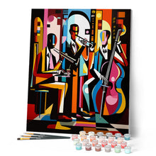 Afbeelding in Gallery-weergave laden, Schilderen op Nummer - Gedurfd Abstract Jazzband