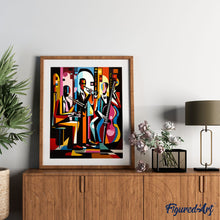 Afbeelding in Gallery-weergave laden, Schilderen op Nummer - Gedurfd Abstract Jazzband