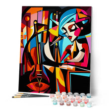 Afbeelding in Gallery-weergave laden, Schilderen op Nummer - Gedurfd Abstract Jazzzanger(es)
