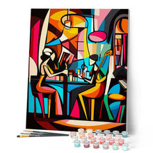 Afbeelding in Gallery-weergave laden, Schilderen op Nummer - Gedurfd Abstract Jazzbar