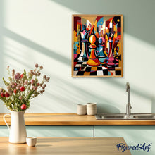 Afbeelding in Gallery-weergave laden, Schilderen op Nummer - Gedurfd Abstract Schaakbord